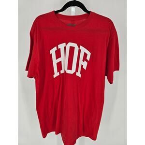 "Hall Of Fame" Red Short Sleeve Graphic T-shirt By Capalot Mens Sz XL